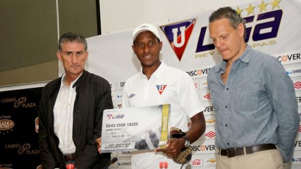 Jaime Ayoví no fue habilitado en Liga de Quito