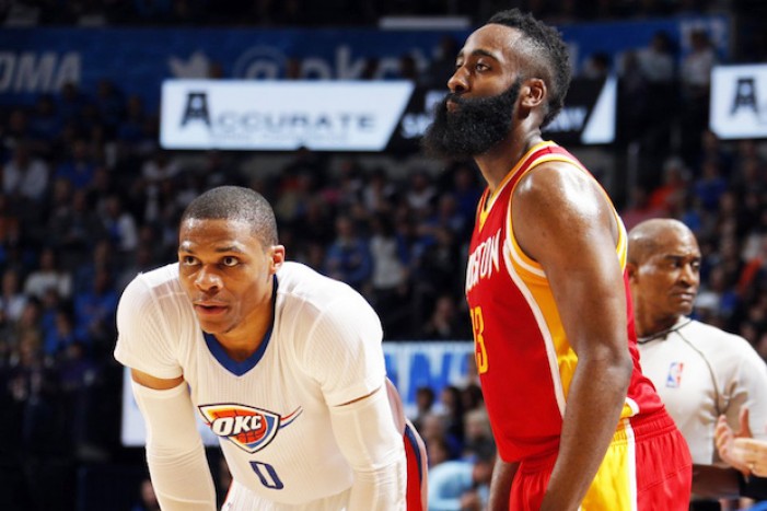 NBA, Oklahoma City - Houston è anche Westbrook contro Harden: chi la spunterà?