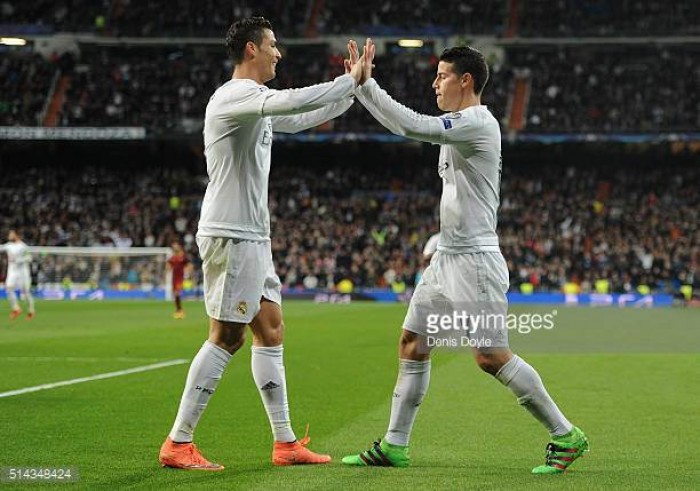 Real Madrid 3-0 Atletico Madrid: Cristiano Ronaldo scores a hat-trick to put his side in the drivers seat