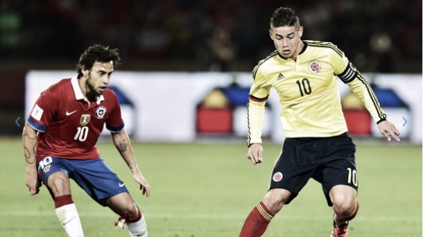 Puntuaciones Chile - Colombia: puntuaciones de Colombia fecha 3 de las Eliminatorias