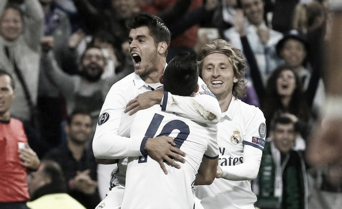 Con centro de James, Real Madrid saca victoria en el Bernabéu