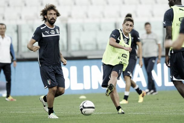 Pirlo and Veratti miss Azzurri training ahead of Norway tie