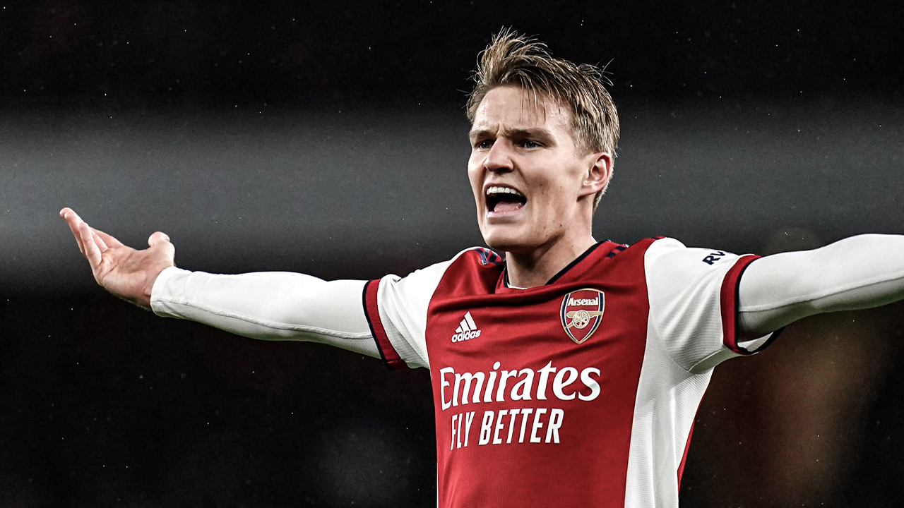 Martin Odegaard Arsenal Player Shirt Name and Number 2022/23 