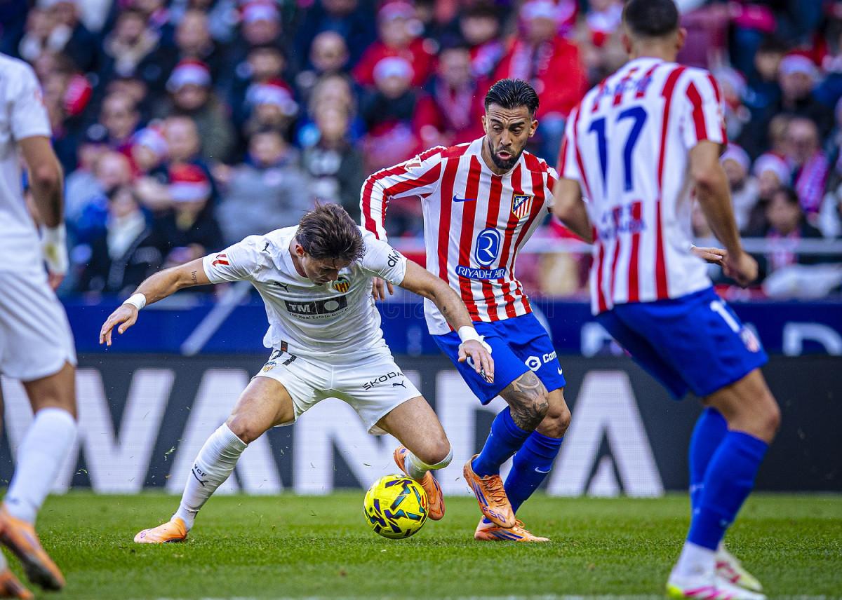 Puntuaciones del Valencia CF ante el Atlético de Madrid, jornada 16 ...