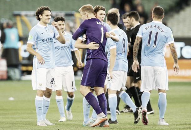 Manchester City (5) 2-2 (4) AS Roma: Hart the hero as Blues win on penalties