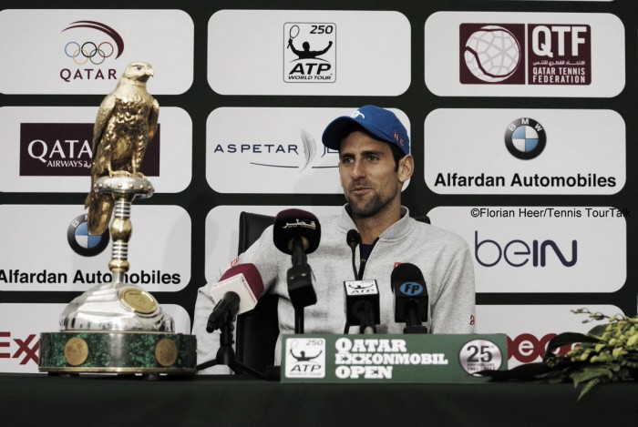 Novak Djokovic: "Este es el mejor escenario que podía pedir en el inicio de la temporada"