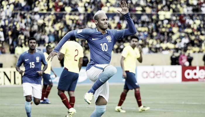 Neymar lidera la victoria de Brasil