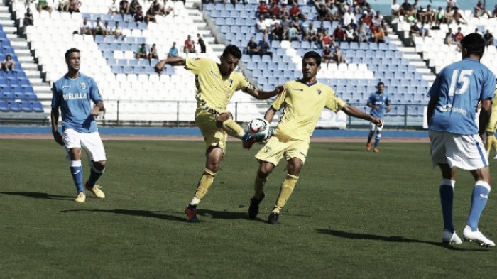 Resultado Cádiz - Melilla en Segunda División B 2016 (3-0)