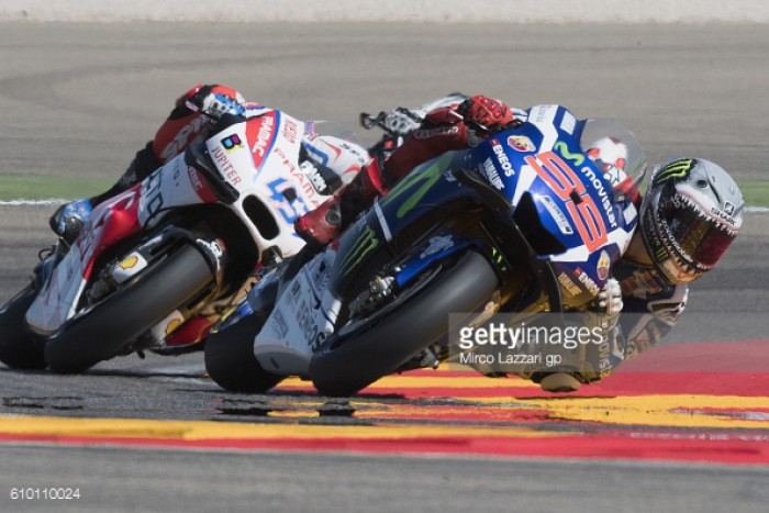 Lorenzo makes it Spanish 1-2-3 on front row of grid for Aragon GP