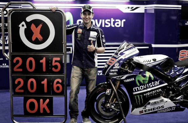Jorge Lorenzo y Yamaha, unidos hasta 2016