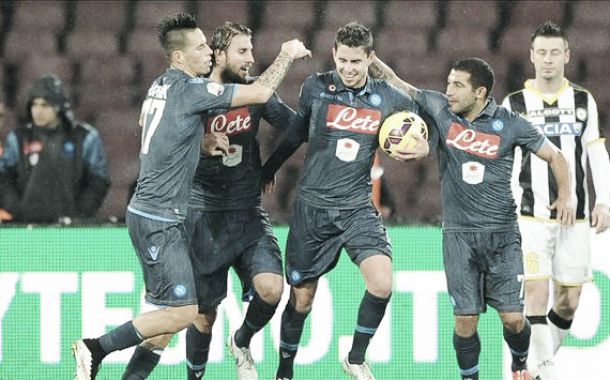 Napoli di rigore, Udinese a testa alta: decisivo Andujar