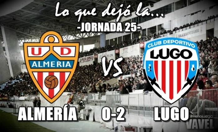 Lo que dejó la jornada 25: Almería 0-2 Lugo