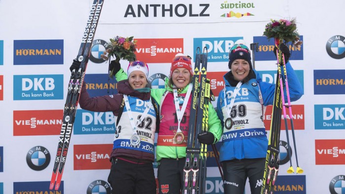 Biathlon, Anterselva - Individuale femminile: si impone Dahlmeier, splendida terza Alexia Runggaldier