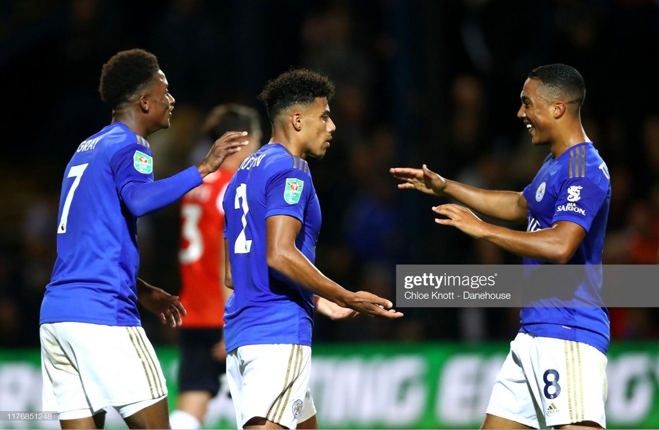 Luton Town 0-4 Leicester City: Justin scores on Kenilworth Road return as Foxes swagger into Round Four Luton Town 0-4 Leicester City: Justin scores on Kenilworth Road return as Foxes swagger into Round Four