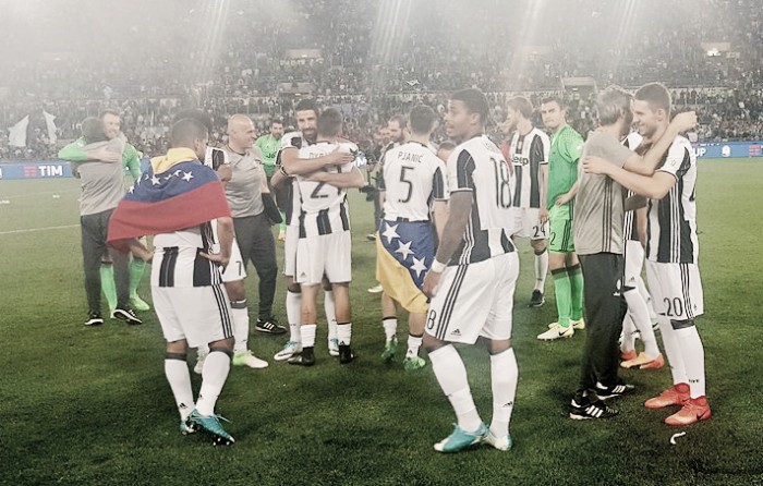 Juve, l'euforia di Allegri e Bonucci nel post-vittoria di Coppa Italia
