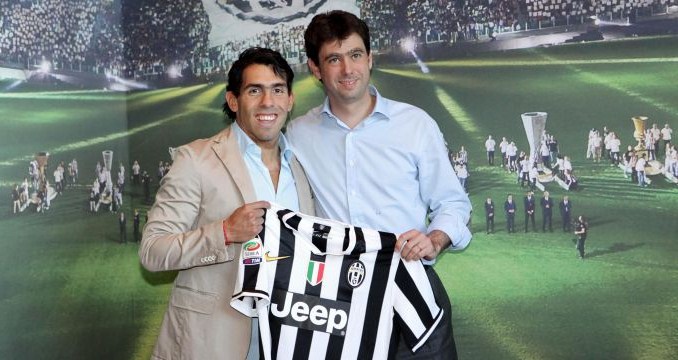 Il giorno di Tevez alla Juve, Carlito si presenta