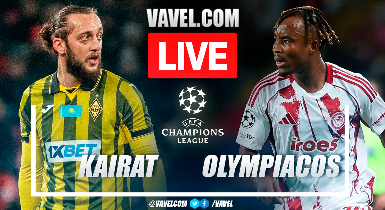Kairat vs Olympiacos LIVE Score Updates in UEFA Champions League Match