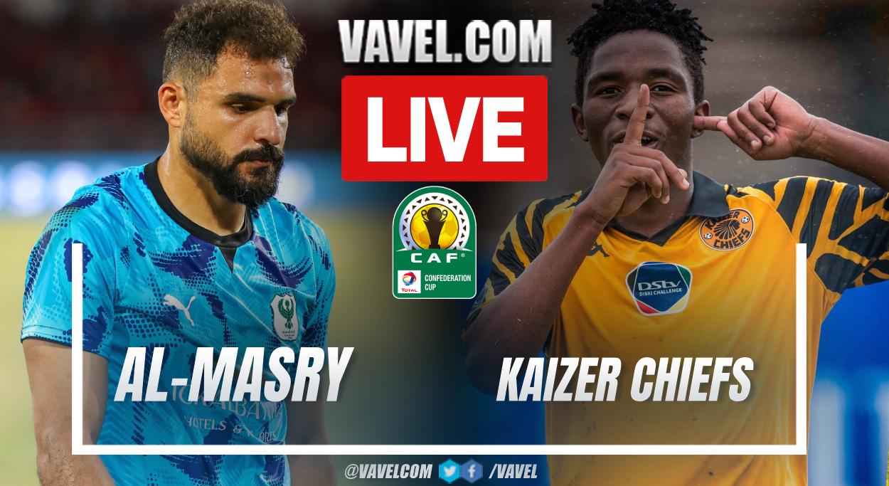 Al-Masry vs Kaizer Chiefs LIVE Score Updates in CAF Confederation Cup Match