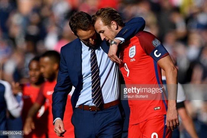 Southgate and Kane on Scotland draw