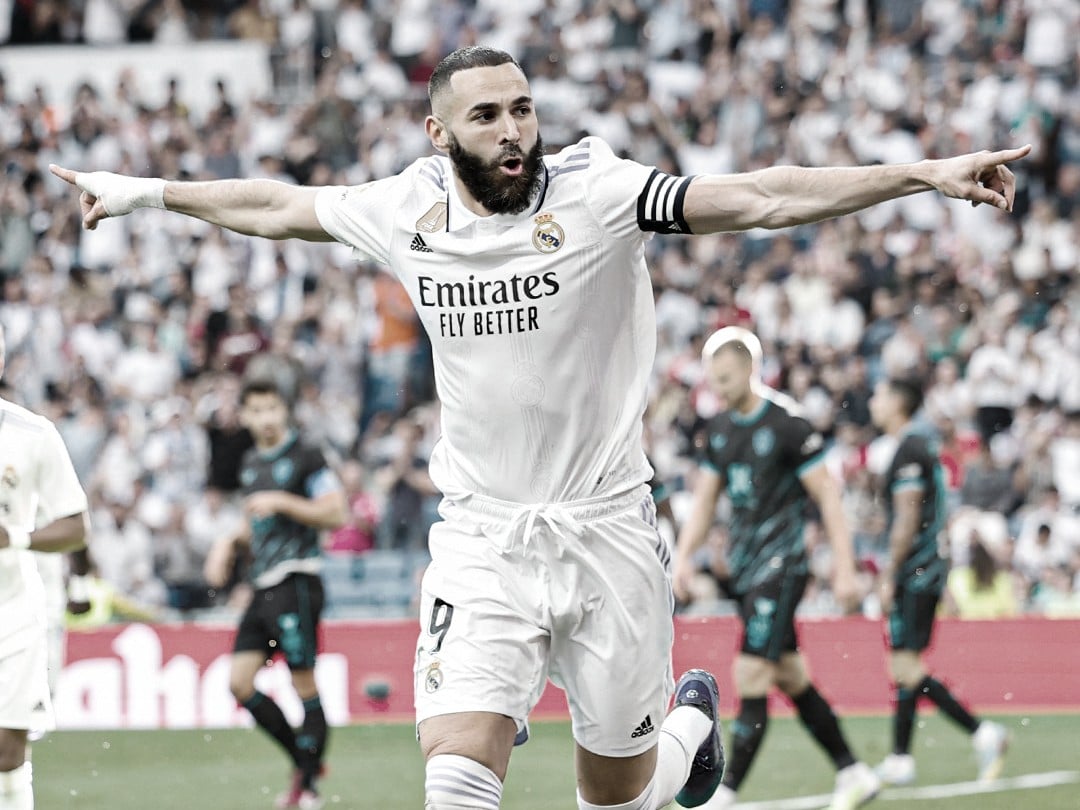 Tres goles y un nuevo récord para Karim Benzema