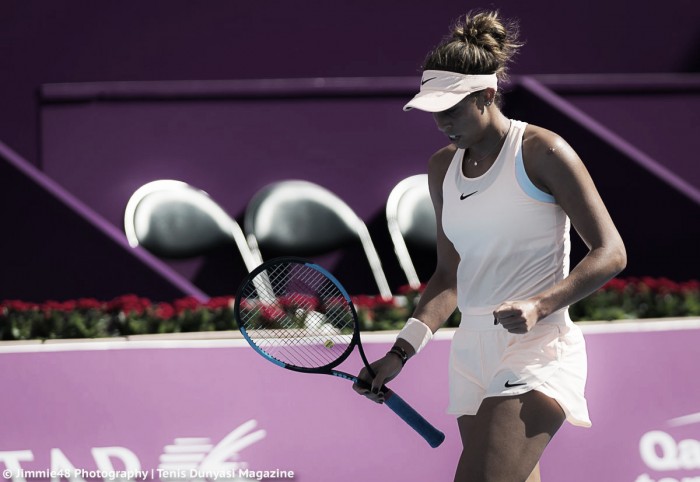 WTA Doha: Madison Keys outclasses Wang Qiang in clinical display of aggressive tennis