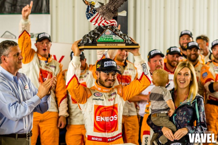 NASCAR Xfinity Series: Kyle Larson wins rain-shortened race at Pocono Raceway