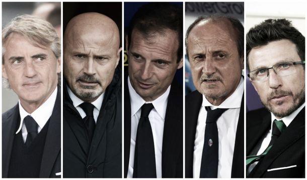 Le point sur les 20 entraîneurs de la Serie A 2015 / 2016