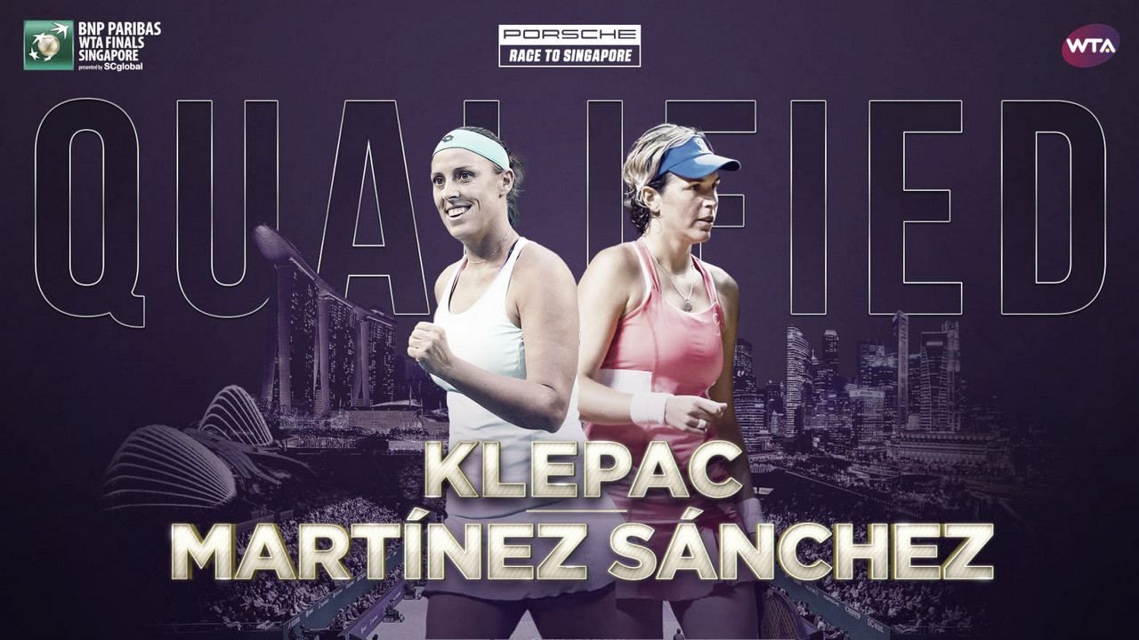 Andreja Klepac and Maria Jose Martinez Sanchez qualify for WTA Finals