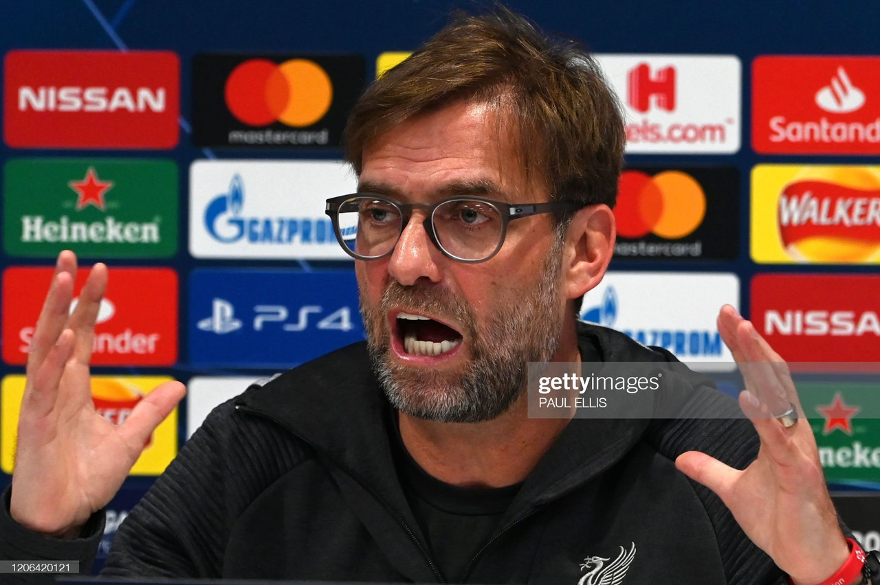 'It's never happened before' - Jurgen Klopp's makes promising squad admission ahead of Benfica tie
