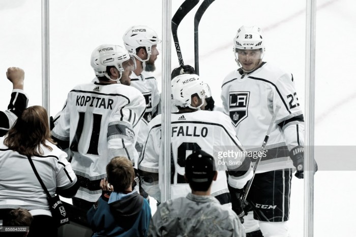 Anze Kopitar's three point night lifts the Los Angeles Kings over the San Jose Sharks