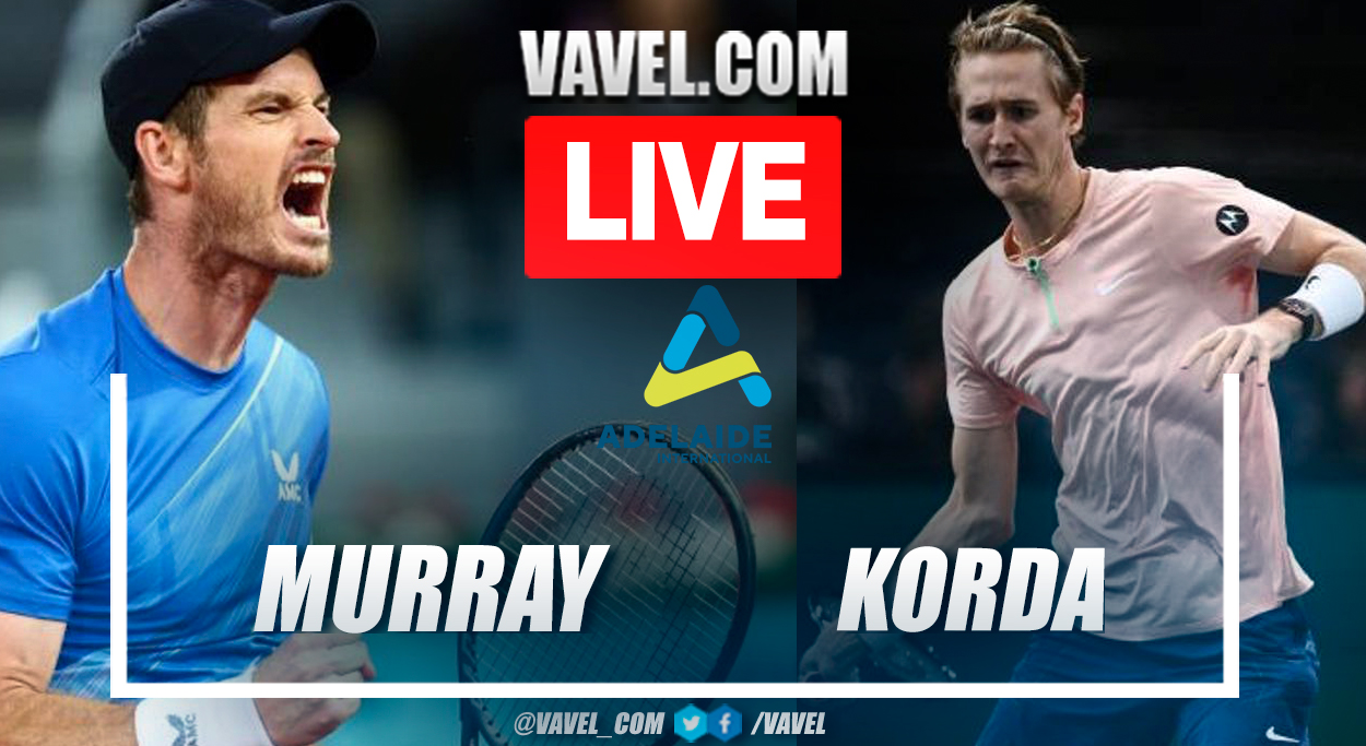 Summary and highlights of the Andy Murray 0-2 Sebastian Korda in ATP Adelaide