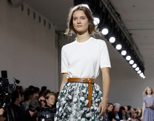 Michael Kors showcases spring 2015 collection at New York fashion week