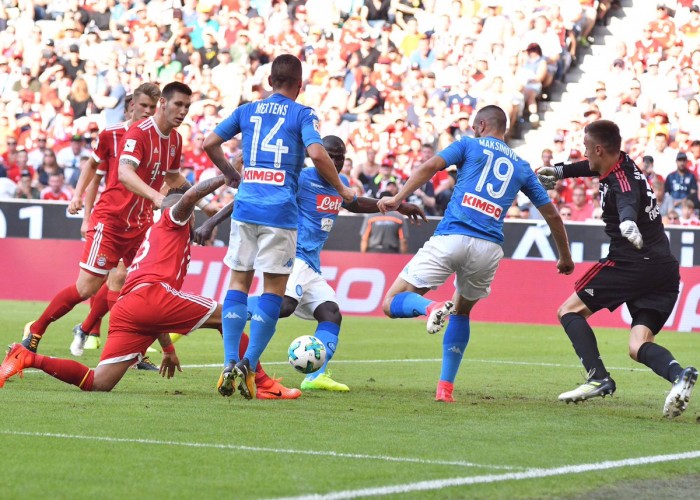 Audi Cup 2017 - E' ancora un ottimo Napoli: Koulibaly e Giaccherini in gol, Bayern Monaco battuto 2-0