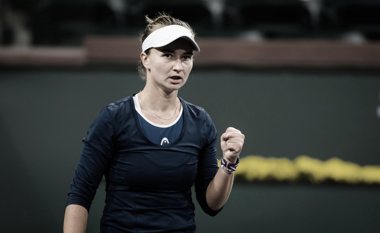 Em dois sets, Krejcikova elimina anfitriã Anisimova em Indian Wells
