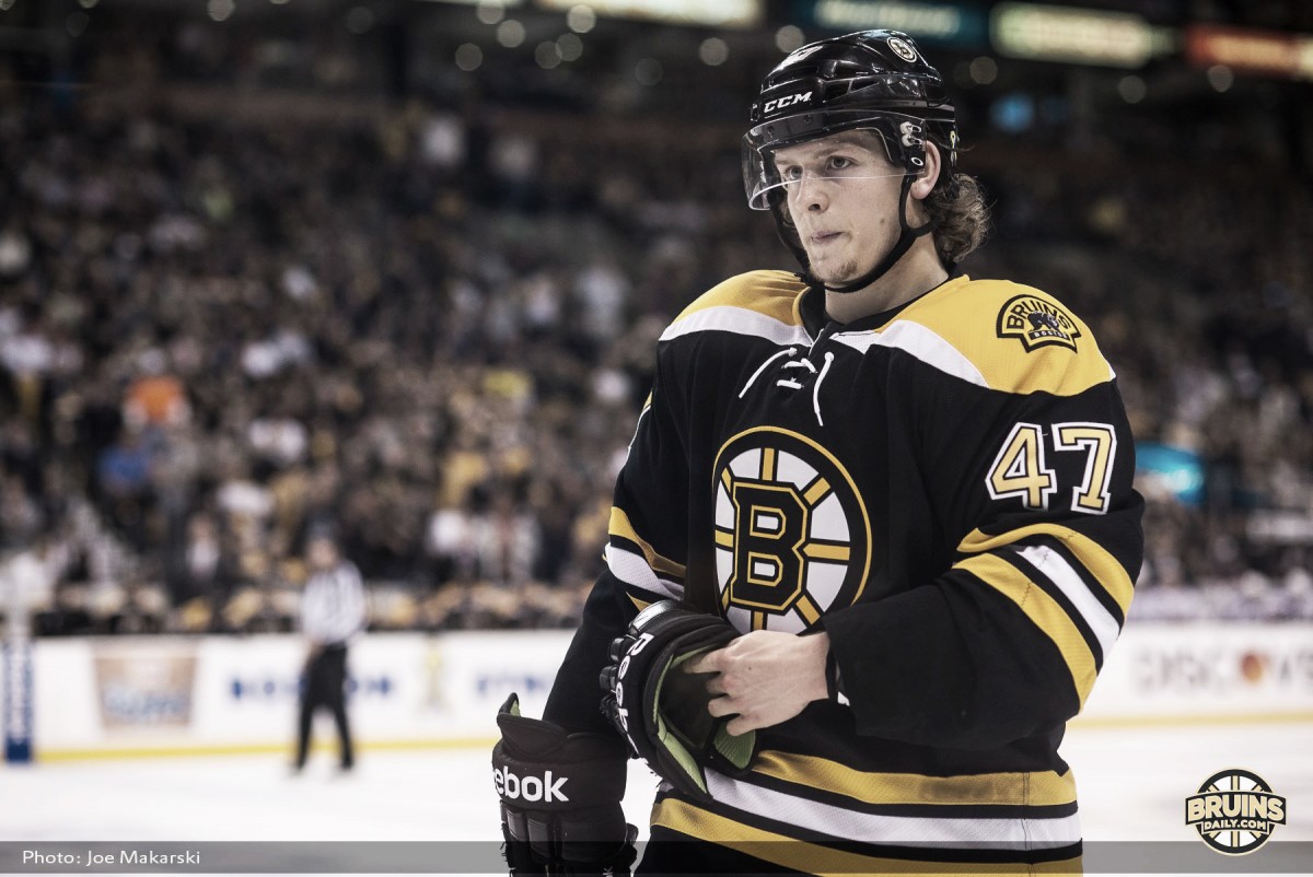 Torey Krug baja por lesión en los Boston Bruins