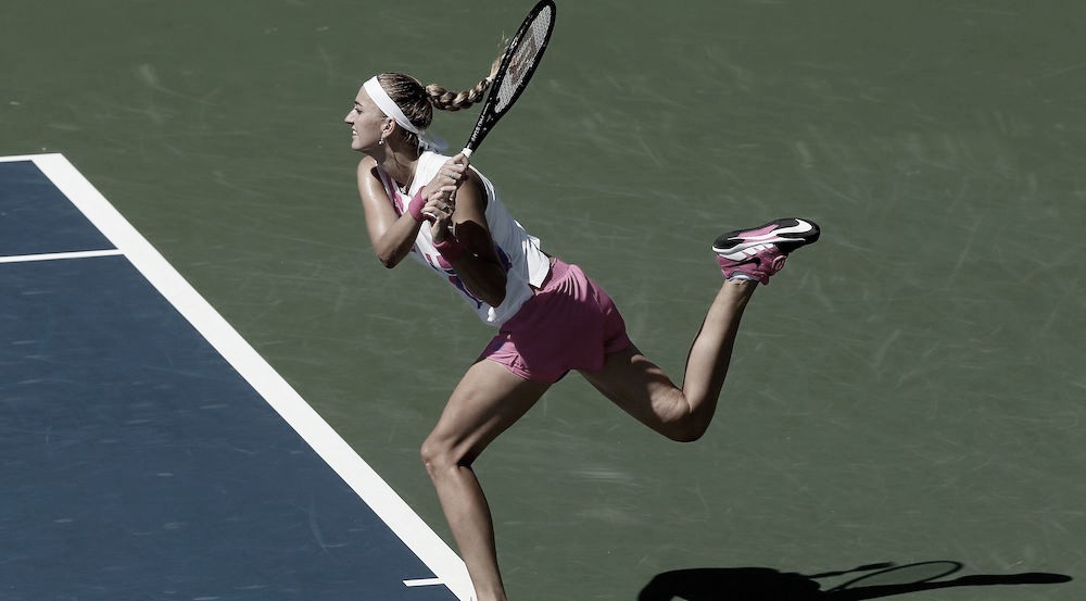 Kvitova confirma retrospecto e supera Begu na primeira rodada do US Open