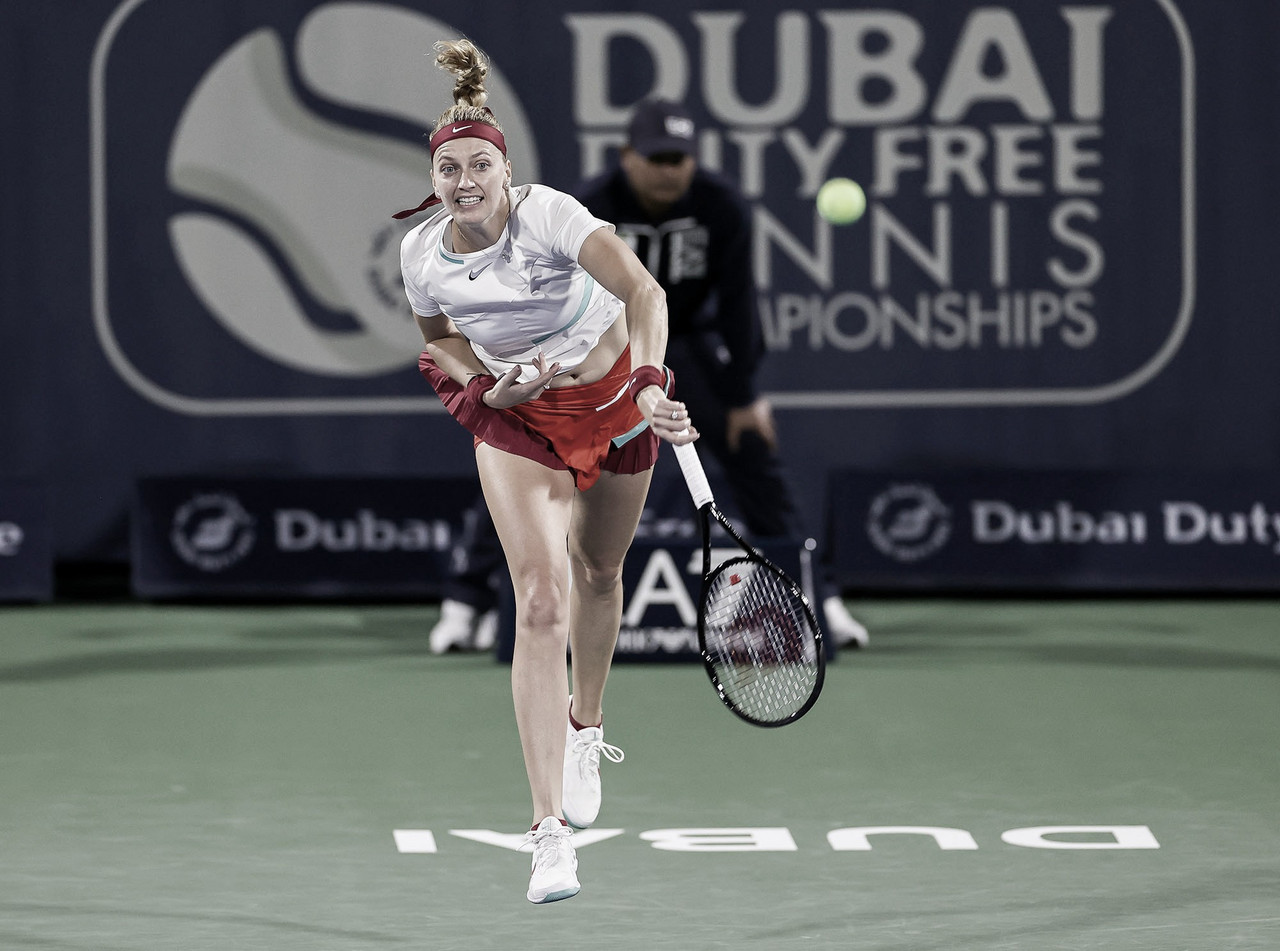 Kvitova vence Giorgi com direito a 'pneu' e vai à segunda rodada em Dubai