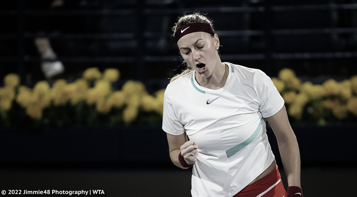 Kvitova bate Sabalenka nas oitavas em Dubai; Krejcikova e Muguruza são eliminadas