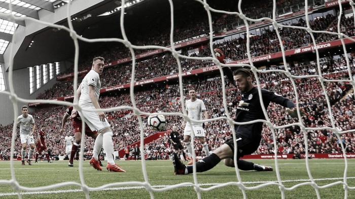 El Manchester United logra un empate en Anfield gracias a un De Gea espectacular