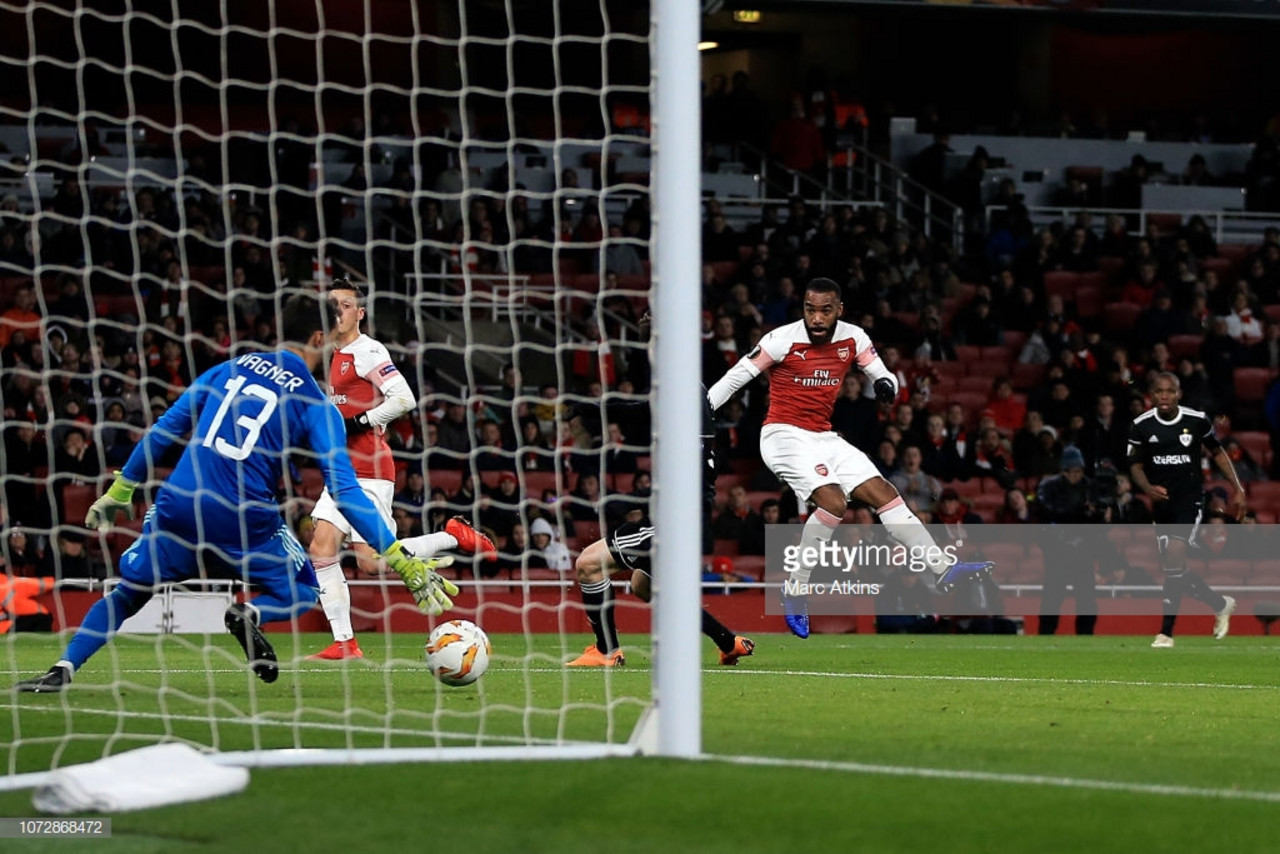 Arsenal 1-0 Qarabag: Lacazette seals top spot for the Gunners