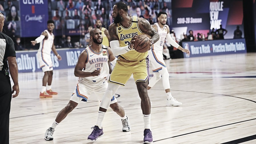 CRÓNICA: Oklahoma City Thunder aprovecha un muy mal partido de los Lakers