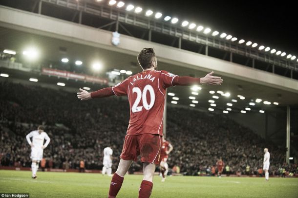 Liverpool 4-1 Swansea City: Lallana brace is the highlight in convincing Liverpool victory