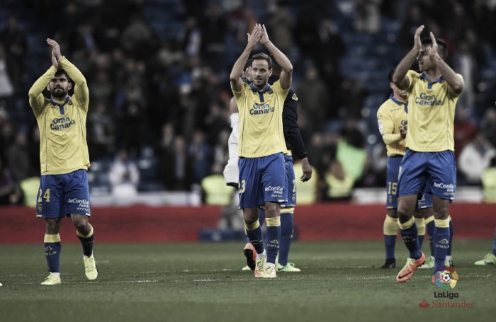 Las Palmas marca tres goles en el Bernabéu por primera vez en su historia