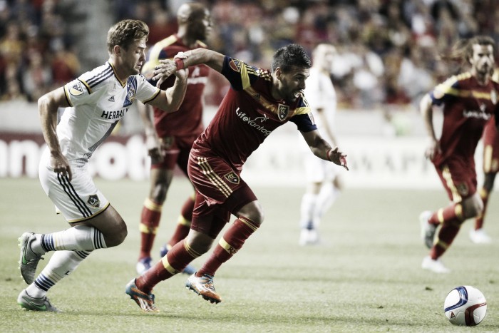Score Los Angeles Galaxy vs. Real Salt Lake in MLS (5-2) Score Los Angeles Galaxy vs. Real Salt Lake in MLS (5-2)