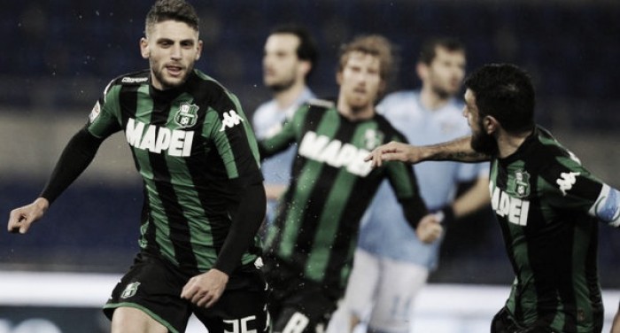 Sassuolo corsaro all'Olimpico, Lazio affondata 0-2 con Berardi e Defrel