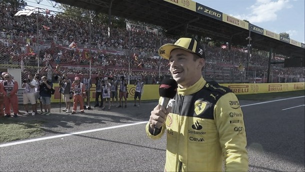 Pole para Charles Leclerc en Monza por delante de Verstappen
y Sainz, que penalizará Pole para Charles Leclerc en Monza por delante de Verstappen
y Sainz, que penalizará