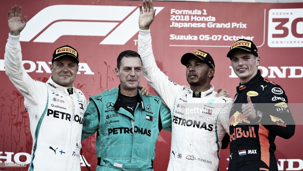 Hamilton gana en Japón y acaricia su quinto título mundial