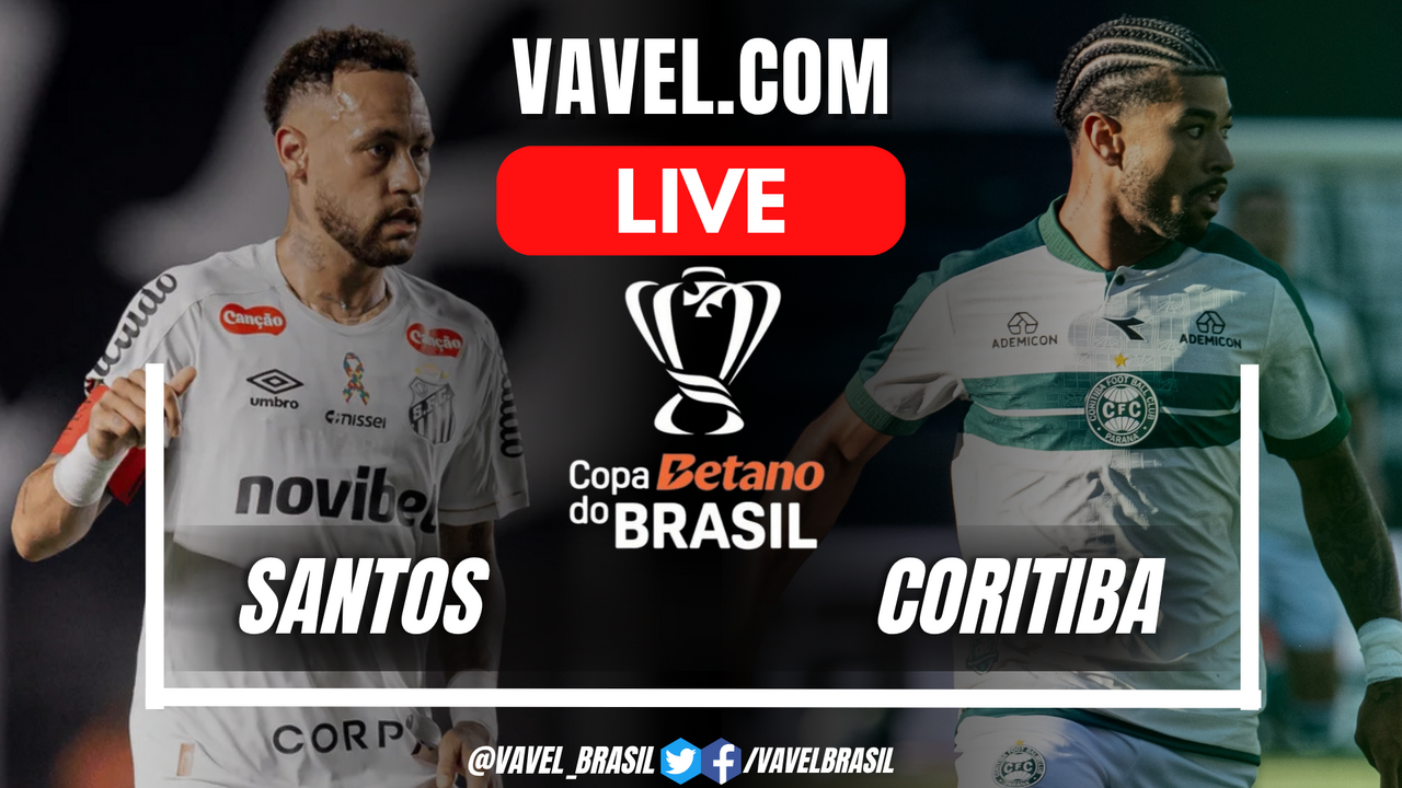 Halftime for Santos 0-0 Coritiba in Brazil Cup Match