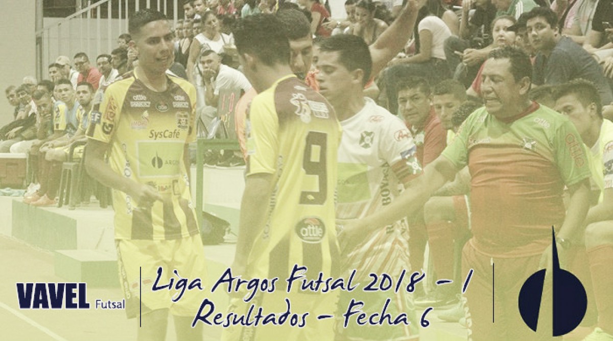 Liga Argos Futsal 2018-I: Resultados de la fecha 6 Liga Argos Futsal 2018-I: Resultados de la fecha 6