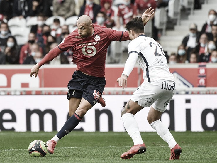 Ataque funciona, Lille supera Montpellier e conquista primeira vitória na Ligue 1 Ataque funciona, Lille supera Montpellier e conquista primeira vitória na Ligue 1